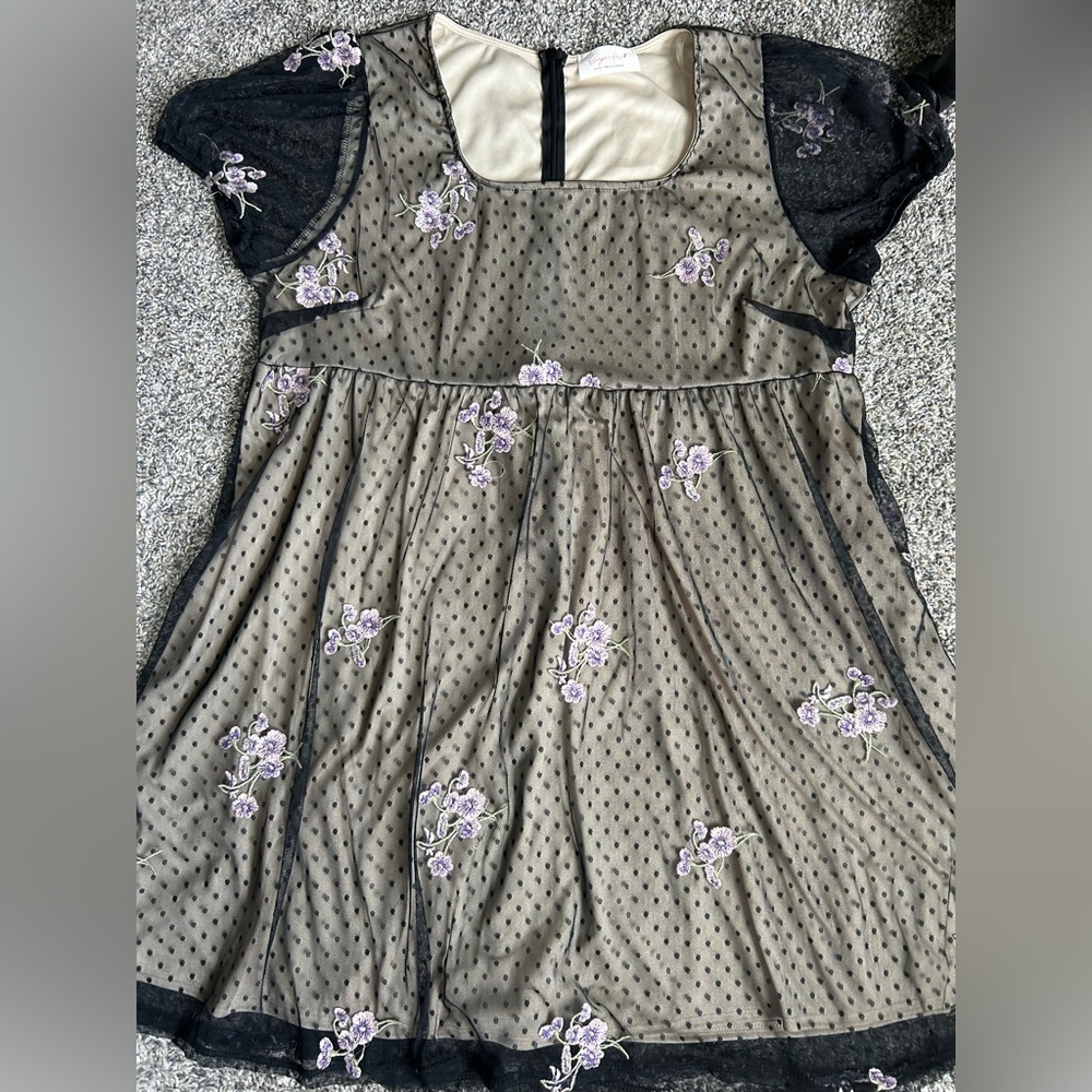 Sugarfox A California Company like new Babydoll Dress size L-XL - Picture 7 of 9